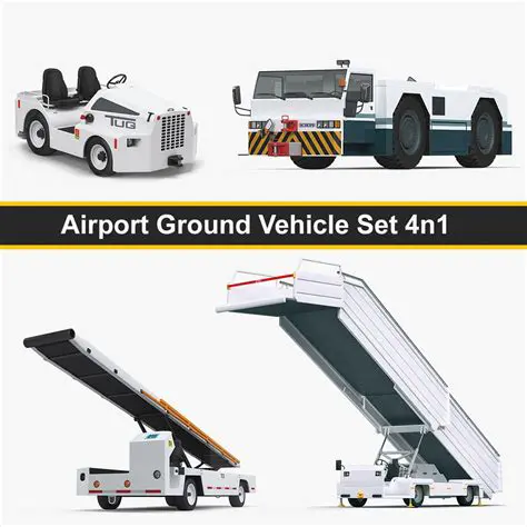 3D Airport Vehicles and Ground Vehicles