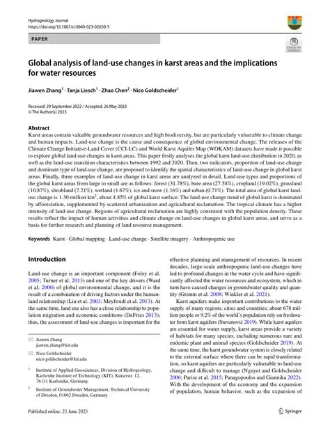 Analysis of Karst Land Characteristics