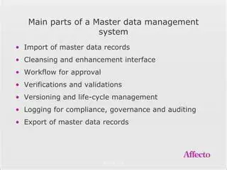 Automatic Import of Master Data