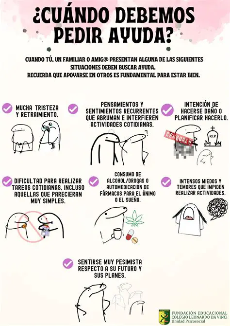 Busca ayuda cuando sea necesario