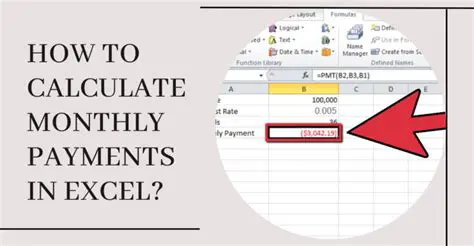 Calculating Monthly Payments