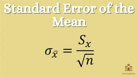 Calculating the Standard Error of the Mean