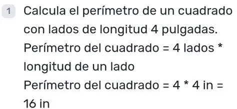 Cuadrado con Lados de Longitud 4 Unidades