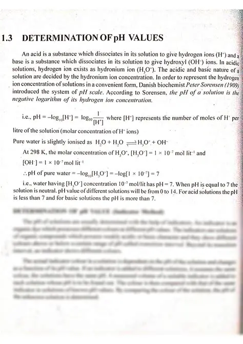 Determination of pH Values