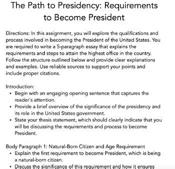 Frequently Asked Questions about the Requirements to Become President of the United States