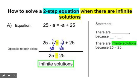 How to Identify Infinite Solutions in Linear Equations