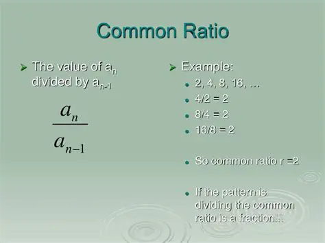 How to Use the Common Ratio