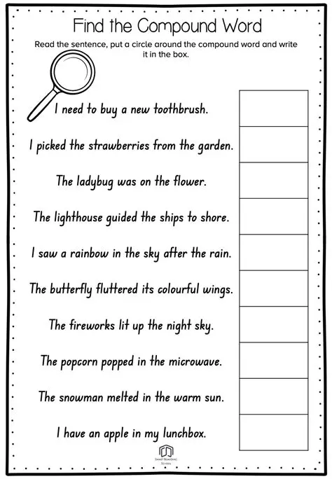 Identifying Compound Words in Sentences