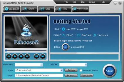 Key Features of Eahoosoft DVD to HD Converter
