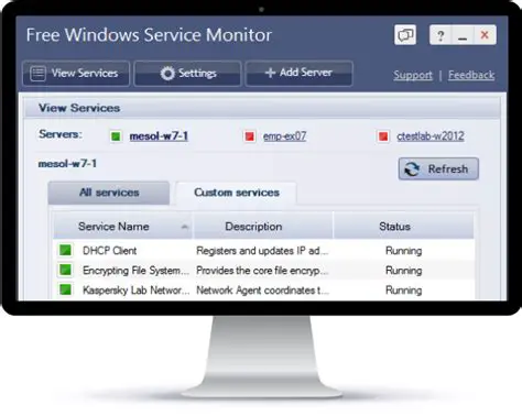 Key Features of Free Windows Service Monitor