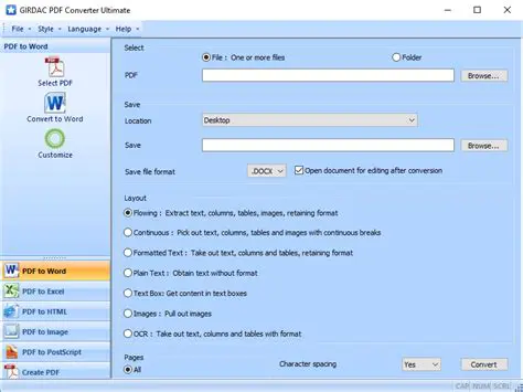 Key Features of GIRDAC PDF Converter Standard