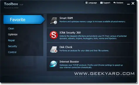 Key Features of IObit Toolbox