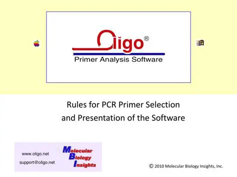 Key Features of OLIGO Primer Analysis Software