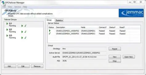 Key Features of OPCFailover Manager