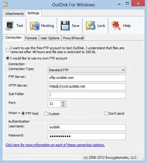 Key Features of OutDisk FTP