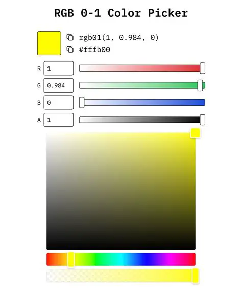 Key Features of RGB Color Picker