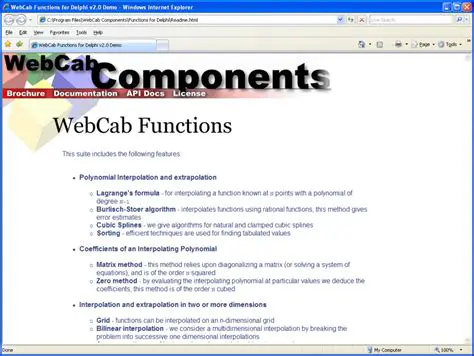 Key Features of WebCab Technical Analysis for Delphi