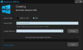 Key Features of WindowsToUSB Lite
