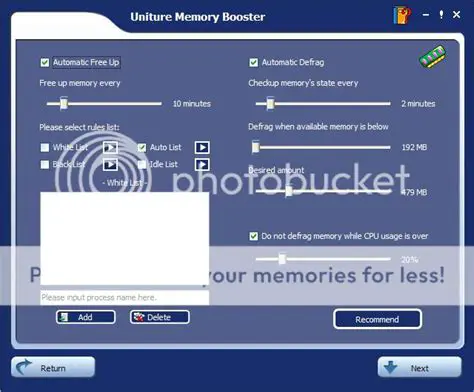 Main Features of Uniture Memory Booster