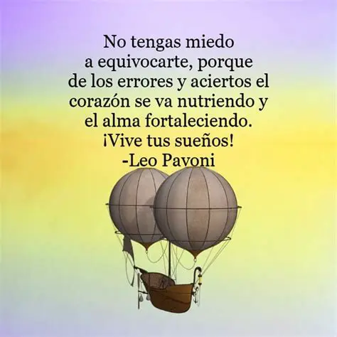 No tengas miedo de equivocarte