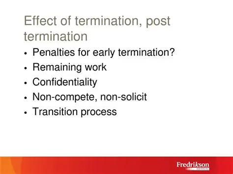 Penalties for early termination