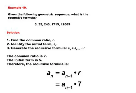 Recursive Formulas in Geometric Sequences
