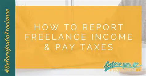 Reporting Freelance Income