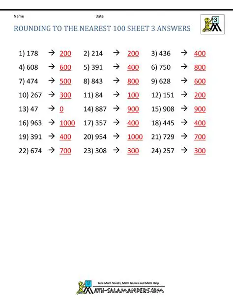Rounding to the Nearest Hundred