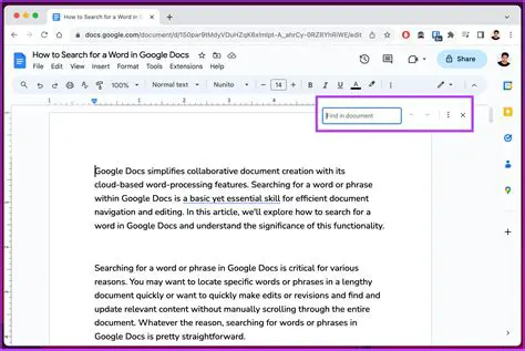 Search for specific content