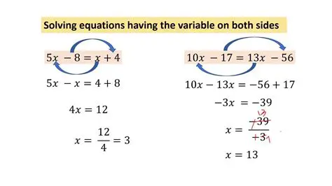 Solving Linear Equations in One Variable