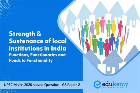 Strengthen the role of local institutions
