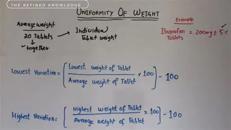 The Importance of Uniformity of Weight and Water Content in Traditional Medicine