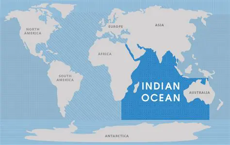 The Indian Ocean and Pacific Ocean