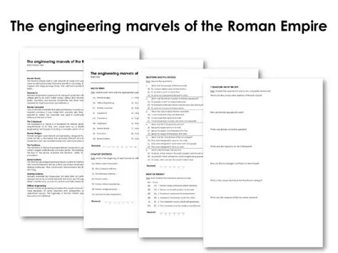 The Roman Engineering Marvels