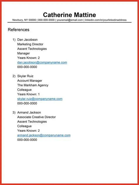 Types of References in a Business Letter