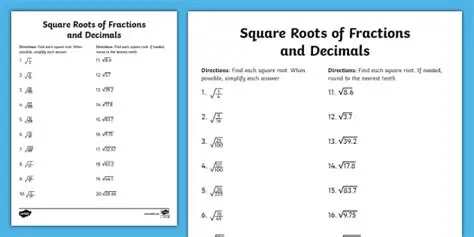 Understanding Square Roots and Fractions