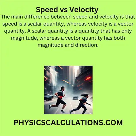 Understanding Velocity and Speed
