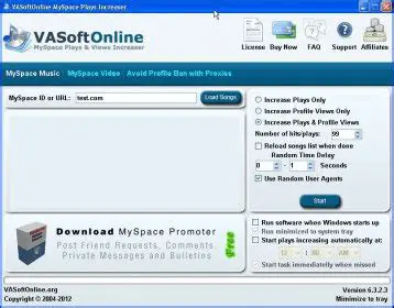 VASoftOnline MySpace Plays Increaser
