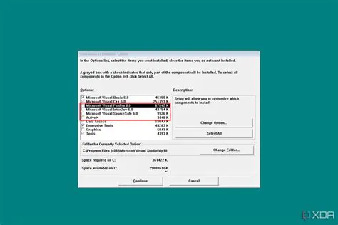 Visual file selection program